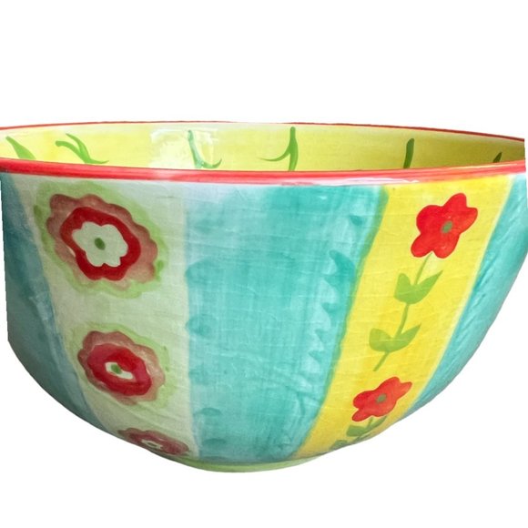 HTF! Kimberly Hodgen Cupcakes and Cartwheels Bowl & Plate Floral Scalloped READ - Picture 5 of 16